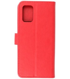 Booktype Wallet Case Telefoonhoesje voor Samsung Galaxy A02s / A03s - Rood