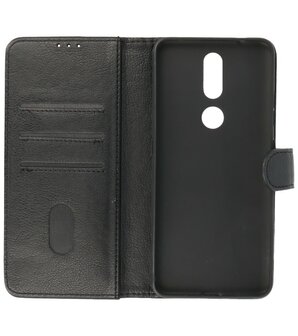 Booktype Wallet Case Telefoonhoesje voor Nokia 2.4 - Zwart