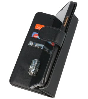 Booktype Wallet Case Telefoonhoesje voor Nokia 2.4 - Zwart