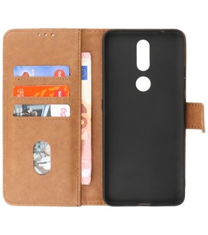 Booktype Wallet Case Telefoonhoesje voor Nokia 2.4 - Bruin