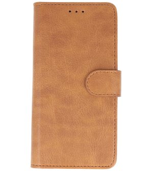 Booktype Wallet Case Telefoonhoesje voor Nokia 2.4 - Bruin