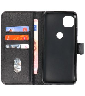 Booktype Wallet Case Telefoonhoesje voor Motorola Moto G 5G - Zwart