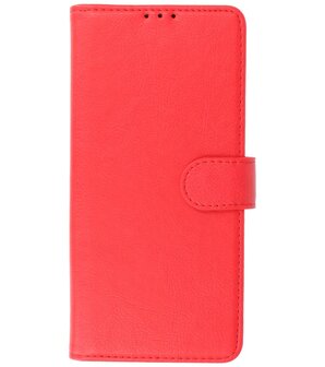 Booktype Wallet Case Telefoonhoesje voor Motorola Moto G9 Power (2020) - Rood