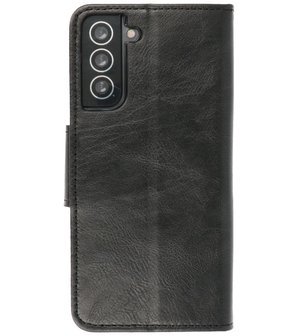 Portemonnee Wallet Case Hoesje voor Samsung Galaxy S21 Plus - Zwart