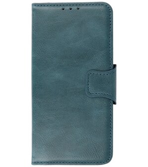 Portemonnee Wallet Case Hoesje voor Samsung Galaxy S21 Plus - Blauw