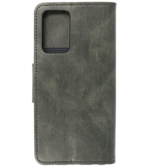 Portemonnee Wallet Case Hoesje voor Samsung Galaxy A72 / A72&nbsp;5G - Donker Groen