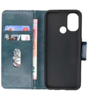 Portemonnee Wallet Case Hoesje voor OnePlus Nord N100 - Blauw