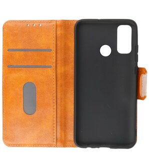 Portemonnee Wallet Case Hoesje voor Huawei P Smart (2020) - Bruin