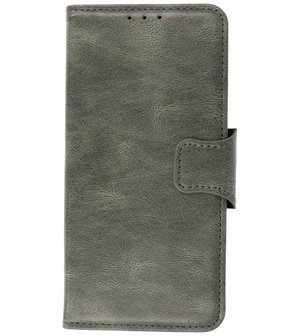 Portemonnee Wallet Case Hoesje voor Huawei P Smart (2020) - Donker Groen