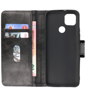 Portemonnee Wallet Case Hoesje voor Motorola Moto G9 Power (2020) - Zwart