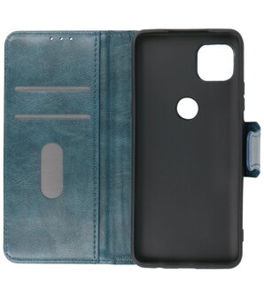 Portemonnee Wallet Case Hoesje voor Motorola Moto G 5G - Blauw