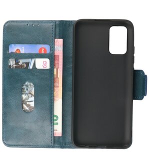 Portemonnee Wallet Case Hoesje voor Samsung Galaxy A02s / A03S - Blauw