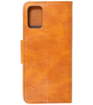 Portemonnee Wallet Case Hoesje voor Samsung Galaxy A02s / A03s - Bruin