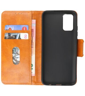 Portemonnee Wallet Case Hoesje voor Samsung Galaxy A02s / A03s - Bruin