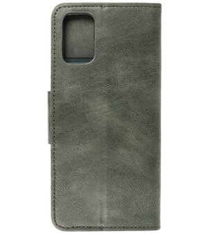 Portemonnee Wallet Case Hoesje voor Samsung Galaxy A02s / A03s - Donker Groen
