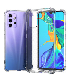 Schokbestendig Telefoonhoesje Backcover Hoesje voor Samsung Galaxy A32 5G - Transparant