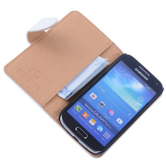 Bestcases Vintage Creme Book Cover Samsung Galaxy S4 Mini i9190