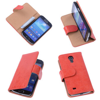 Bestcases Vintage Oranje Book Cover Samsung Galaxy S4 Mini i9190