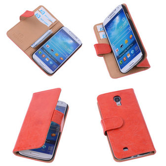 Bestcases Vintage Oranje Book Cover Samsung Galaxy S4 i9500