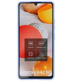 2.0mm Dikke Fashion Backcover Telefoonhoesje voor Samsung Galaxy A42 5G - Paars