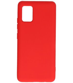 2.0mm Dikke Fashion Backcover Telefoonhoesje voor Samsung Galaxy A51 5G - Rood