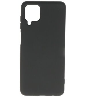 2.0mm Dikke Fashion Backcover Telefoonhoesje voor Samsung Galaxy A12 - Zwart