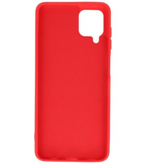 2.0mm Dikke Fashion Backcover Telefoonhoesje voor Samsung Galaxy A12 - Rood