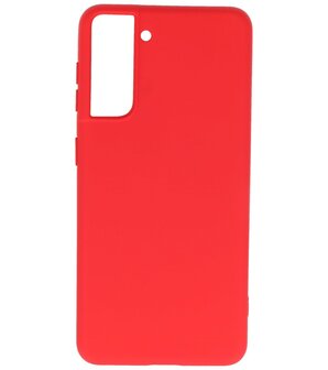 2.0mm Dikke Fashion Backcover Telefoonhoesje voor Samsung Galaxy S21 - Rood