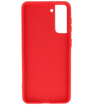 2.0mm Dikke Fashion Backcover Telefoonhoesje voor Samsung Galaxy S21 - Rood