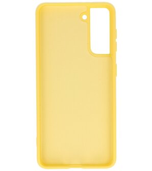 2.0mm Dikke Fashion Backcover Telefoonhoesje voor Samsung Galaxy S21 - Geel