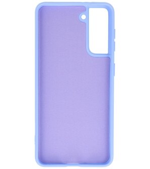 2.0mm Dikke Fashion Backcover Telefoonhoesje voor Samsung Galaxy S21 - Paars