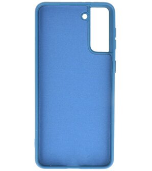 2.0mm Dikke Fashion Backcover Telefoonhoesje voor Samsung Galaxy S21 Plus - Navy