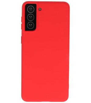 2.0mm Dikke Fashion Backcover Telefoonhoesje voor Samsung Galaxy S21 Plus - Rood
