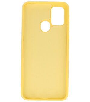 2.0mm Dikke Fashion Backcover Telefoonhoesje voor Samsung Galaxy M21 - Geel