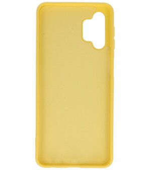 2.0mm Dikke Fashion Backcover Telefoonhoesje voor Samsung Galaxy A32 5G - Geel