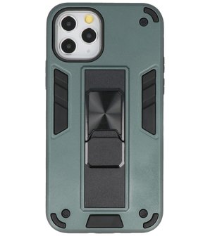 Tough Armor Hardcase Met Standfunctie Hoesje voor iPhone 11 Pro - Donker Groen