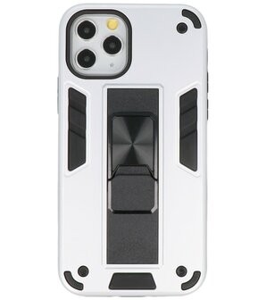 Tough Armor Hardcase Met Standfunctie Hoesje voor iPhone 11 Pro Max - Zilver