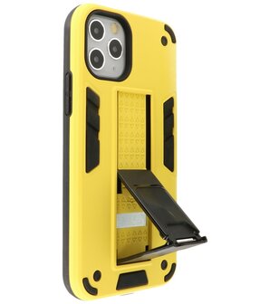 Tough Armor Hardcase Met Standfunctie Hoesje voor iPhone 11 Pro Max - Geel