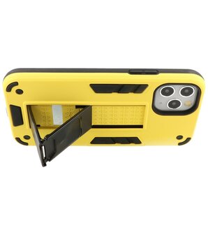 Tough Armor Hardcase Met Standfunctie Hoesje voor iPhone 11 Pro Max - Geel