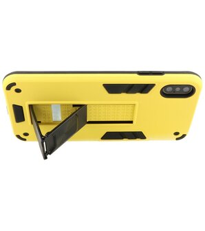 Tough Armor Hardcase Met Standfunctie Hoesje voor iPhone Xs - Geel