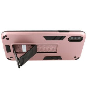 Tough Armor Hardcase Met Standfunctie Hoesje voor iPhone Xs - Roze