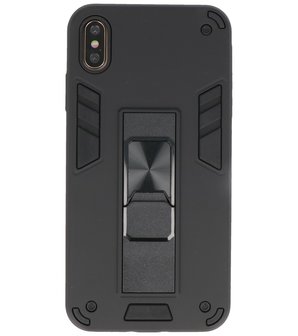 Tough Armor Hardcase Met Standfunctie Hoesje voor iPhone Xs Max - Zwart