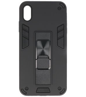 Tough Armor Hardcase Met Standfunctie Hoesje voor iPhone Xs Max - Zwart