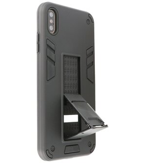 Tough Armor Hardcase Met Standfunctie Hoesje voor iPhone Xs Max - Zwart