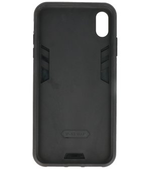 Tough Armor Hardcase Met Standfunctie Hoesje voor iPhone Xs Max - Zwart