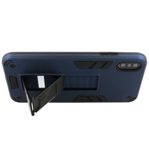 Tough Armor Hardcase Met Standfunctie Hoesje voor iPhone Xs Max - Navy