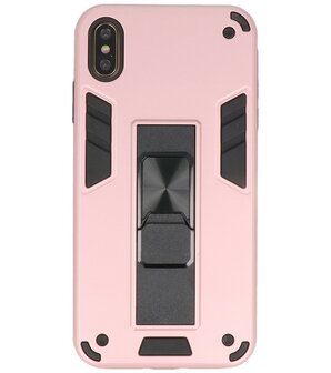 Tough Armor Hardcase Met Standfunctie Hoesje voor iPhone Xs Max - Roze