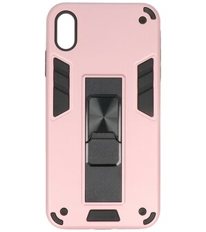 Tough Armor Hardcase Met Standfunctie Hoesje voor iPhone Xs Max - Roze