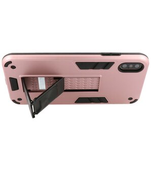 Tough Armor Hardcase Met Standfunctie Hoesje voor iPhone Xs Max - Roze