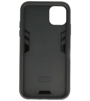 Tough Armor Hardcase Met Standfunctie Hoesje voor iPhone 11 - Zilver